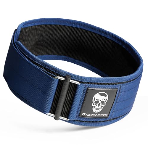 Image of Gymreapers Quick Locking Weight Lifting Belt for Men Gym Belt for Powerlifting Deadlift Belt with 4 Inch Neoprene Metal Buckle Back Support Weightlifting Belt Women