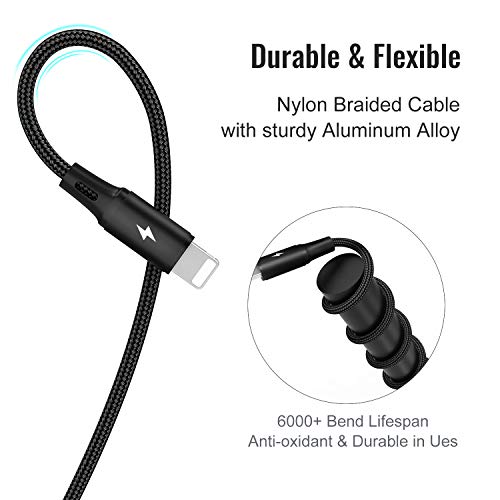 image for CHAFON Multi Charger Cable Short,4 in 1 USB Charging Cord Nylon Adapte