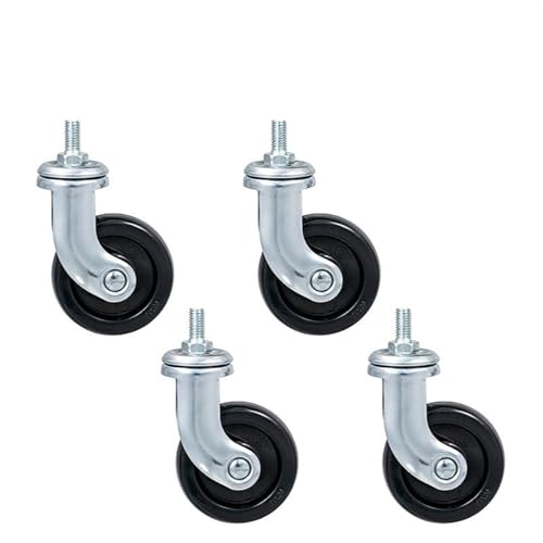 4 Pcs/Lot 2.5 Inch Universal Salon Trolley Wheel Kitchen Storage Rack Pulley