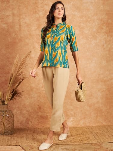 Image of Modeve Women Cotton Top for Summer