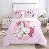 Copripiumino Unicorno Bambina 135x200 Cm In Microfibra - Set Con 2 Federe 50x75 Cm - Foto 12