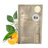 Levy&Frey by klæny® Duschgel I Bergamotte & Mandarine | 6x je 250ml I Nachfüllbeutel | Refillpulver | 100% natürlich I Hautverträglich & feuchtigkeitsspendend I Vegan & ohne Mikroplastik