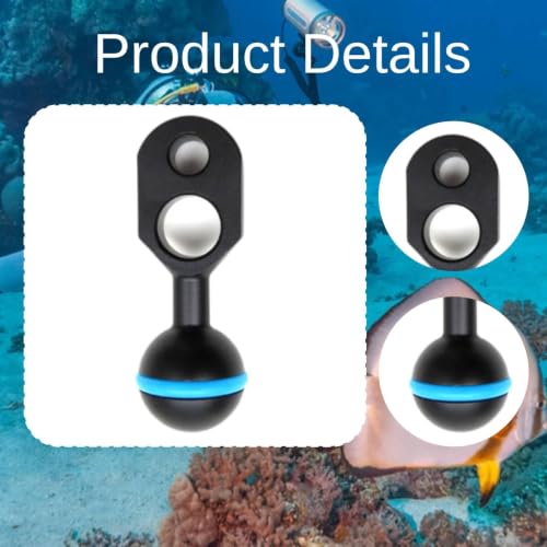 Adaptador YS de bola para fotografía submarina de aluminio de 2.3 pulgadas 2