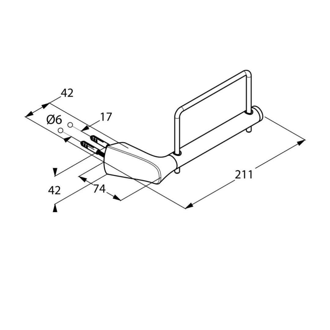 Kludi 5397105 Amba Papierhalter, Weiß
