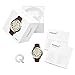 Fossil Q Men's Grant Stainless Steel and Leather Hybrid Smartwatch, Color: Silver-Tone, Brown (Model: FTW1118)