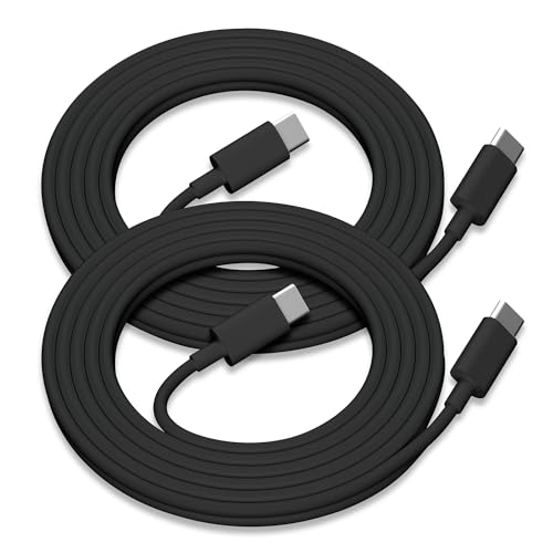 2Pack for Apple USB C to USB C Charging Cable 6ft 60W Long Type C to C Fast Charger Cord for iPhone 16 E/17/Air/15/Pro/Plus/Pro Max for MacBook Pro/Air for iPad Pro12.9/11in Air 4/5 Mini 6/7 - Black