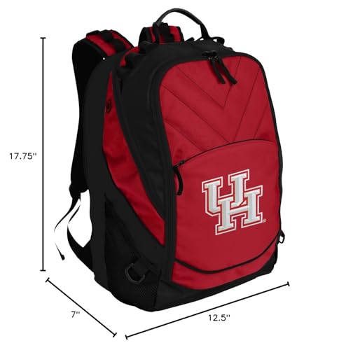 Image of Broad Bay University of Houston Backpack | Official UH Cougars Logo, Padded Laptop Computer Section, Premium 600D Nylon Fabric
