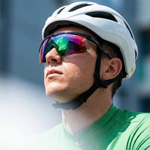 Image of FEISEDY Sunglasses for Men and Women, Polarized Large Retro Rimless Glasses TR90 Frame for Baseball, Cycling, Sports B4073