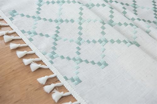 Nappe de table rectangulaire 100 x 160 cm imperméable intérieur extérieur