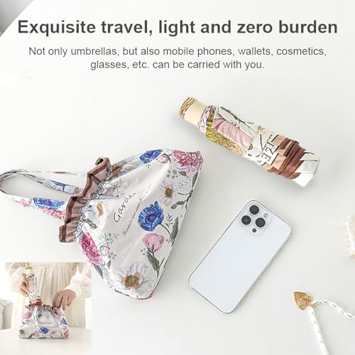 Mini parapluie pliable et compact pour pluie et soleil