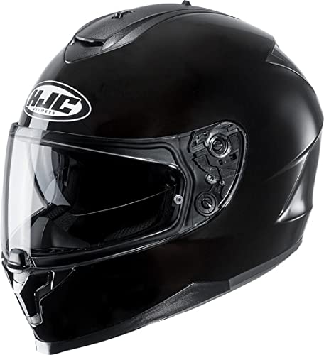 Motorradhelm HJC C70 Schwarz Metal/Metal Black, Schwarz, S