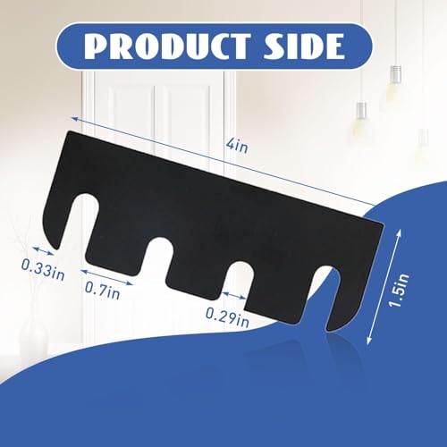 Image of 10 Pcs Door Hinge shims for Hinge Repair Kit 4 Inch Stainless Steel Hinge Shims