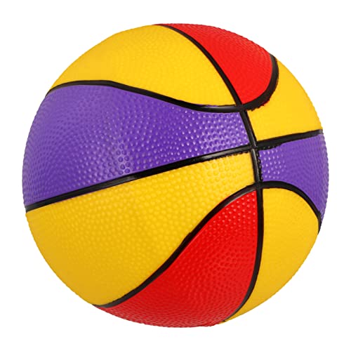 Toyvian 1 Pieza Baloncesto Colorido Toys hinchador balones Balón Inflable inflador Juguetes Baloncesto Infantil bebé PVC Baloncesto de polivinilo Rojo