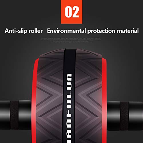 Equipamento de fitness abdominal, treinamento de núcleo muscular, máquina de pressão de roda única,