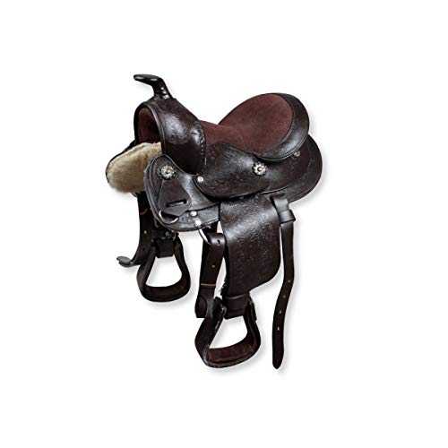 Sella western Pony SILVER STAR marrone 10” = 25,5 cm
