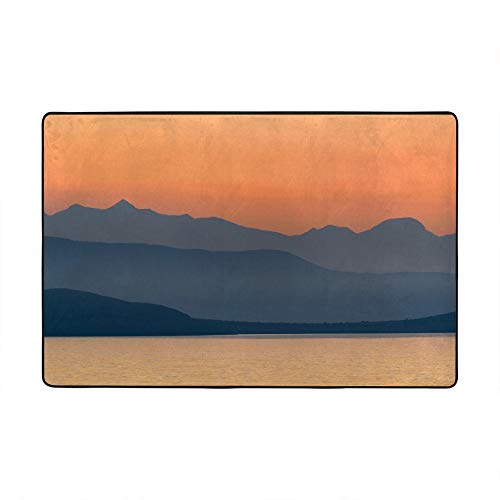 Grand tapis de salon pour cocooning devant le coucher de soleil - 2
