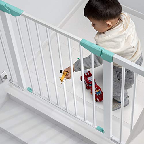 Porte de sécurité métal pour bébé et escalier barrière à pression auto-ferme