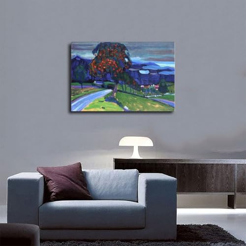 Impression sur toile Kandinsky avec cadre à suspendre robuste 61x91,4 cm - 5