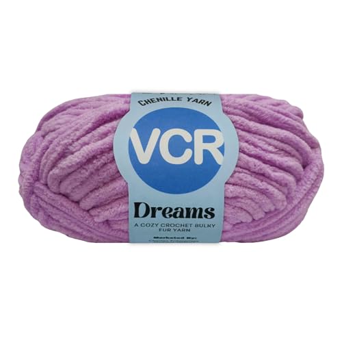 Image of VCR Lavender, 100 Grams Hank, 60 Meters Length, Premium Polyester Ball for Crochet and Knitting, Pack of 1 Yarn, Soft and Bulky Fur Suitable for DIY