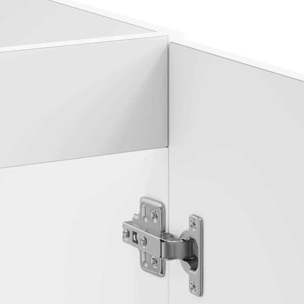 vidaXL Armoire de Cuisine Kalmar Blanc Brillant 80 x 46 x 81,5 cm