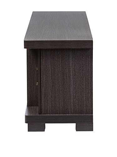 Baxton Studio Tv838074-Embosse Tv-Stander, 47", Grey/Dark Brown #TOP2