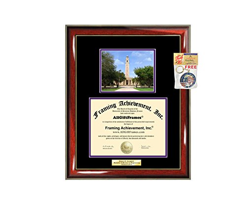 Diploma Frame Louisiana State University LSU Graduation Gift Idea Engraved Picture Frames Engraving Degree Large Cheap Graduate Bachelor Masters MBA PHD Doctorate School