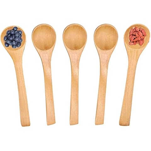 5pcs SamHeng Mini Wooden Spoons Set Cover