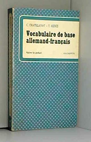 Vocabulaire de base allemand-français