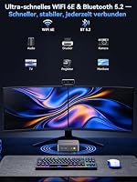 GMKtec Mini PC Ultra 5 226V mit 16GB LPDDR5X 8533 & 1TB PCIe 4.0 SSD, 97 Tops AI, K17 Mini Computer Lunar Lake mit Intel Arc 130V/USB 4/WiFi 6E/2.5G LAN/Triple Display für KI-Workflows & Multitasking – Ansicht 9