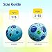 U&C Planet Playground Balls for Toddler 1-3, 2 Pack 6 inches Rubber Balls with Pump, Kickball Outdoor Indoor Game for Kids 1-5 Years, Catoon Balls with Dinosaur Planet for Boys Girls