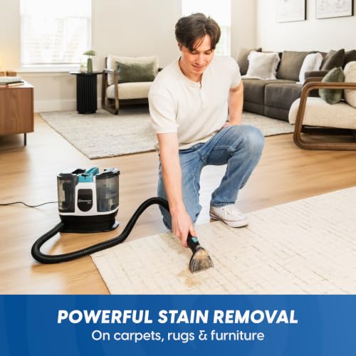 Image of Vacmaster 30 Series Mini Portable Carpet & Upholstery Spot Cleaner Machine | 16KPa Power Suction includes tough stain tool and hose cleaner for Pets, Area Rugs and Couches