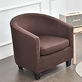 Funda de Sillón de Club Extensible Funda para Silla de Club Funda Protector de Butaca Elegante para Dormitorio Recepción Contador Funda de Butaca de Salón (Color : #35)
