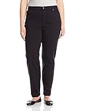 Gloria Vanderbilt Women's Plus Amanda Classic Fit Jean, Black, 18W 29
