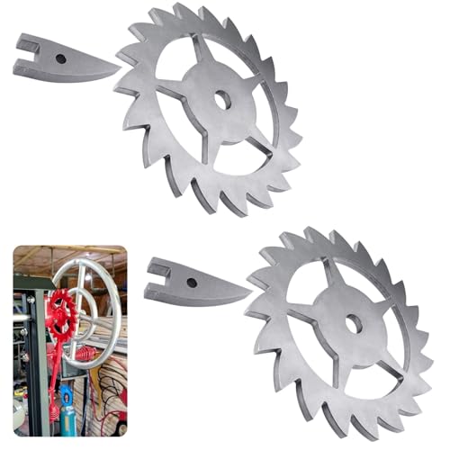 Ratchet & Paw Gear Fit for Santa Maria Grill, Suitable for Any 1/2' Round bar or Square tubing for The Handle Assembly, and LavaLock Spring Handles, 2 Pcs