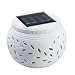 Produktbild HJCE wasserdichte Outdoor-Solarlampe Led-Licht, Bunte Hohlraum Keramiklampe Gartenlampe Tischlampe, Zwei Schaltmodi