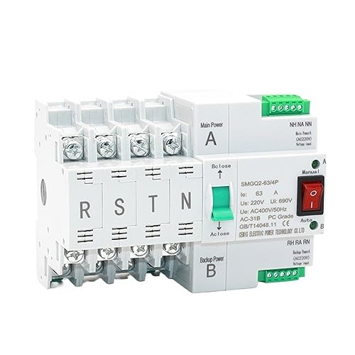 Inverseur de source automatique ATS disjoncteur MCB 400V 63A triphasé