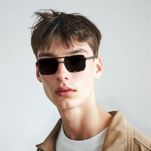 LONDON MOLE® Spy sunglasses | Cool square shaped pilot style glasses | Men’s Women’s Unisex | Spring hinges2