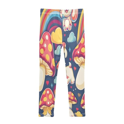 Bolaz Toddler Girls Leggings Printed Yoga Pants Leggings Mushroom Puppy for Kids2