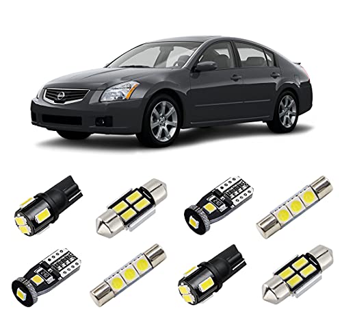 Kit de Luces LED Interiores Blancas para Nissan Maxima 2004-2008 miniatura 1