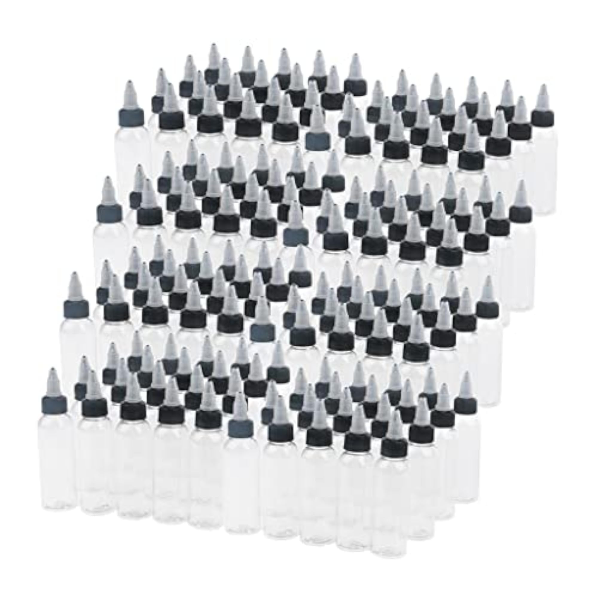 160 Pcs Empty ABS Squeeze Bottles with Twist Top Cap, 60ml