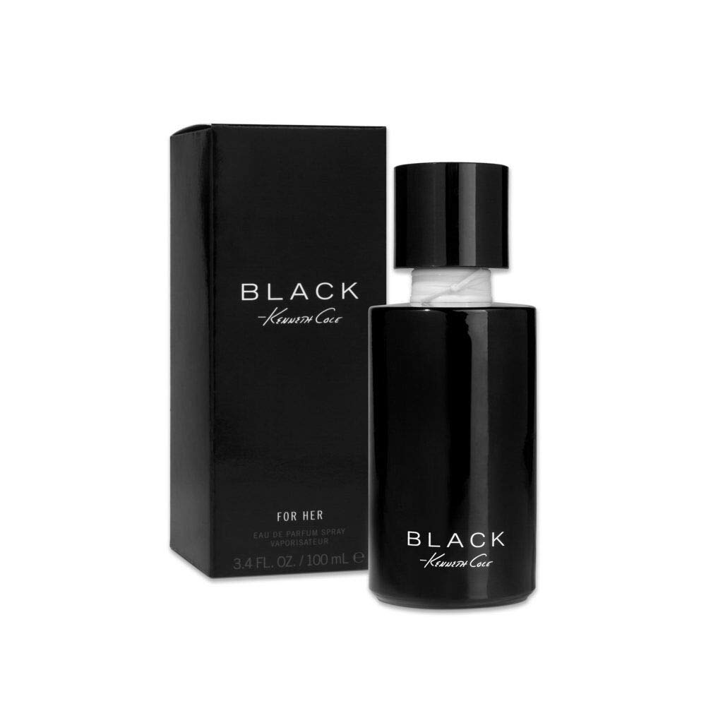 Kenneth Cole Black for Her Eau de Parfum Spray Perfume for Women Warm Fresh Feminine and Botanical Scent