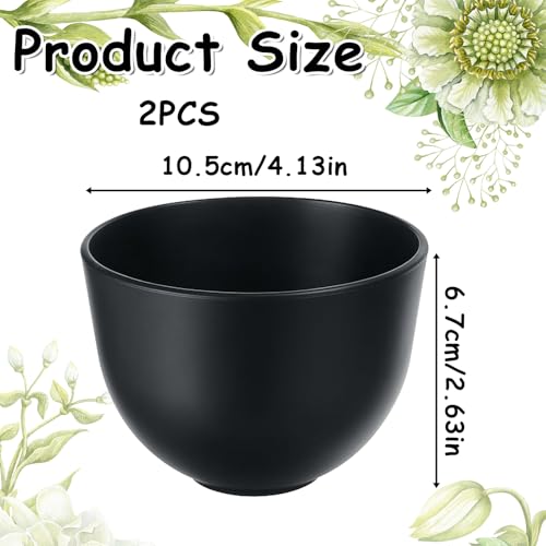 2 piezas de tazones de silicona para mascarilla facial miniatura 2