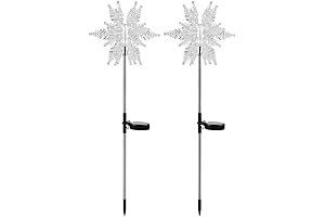 Aolyty Solar Snowflakes Stake Light