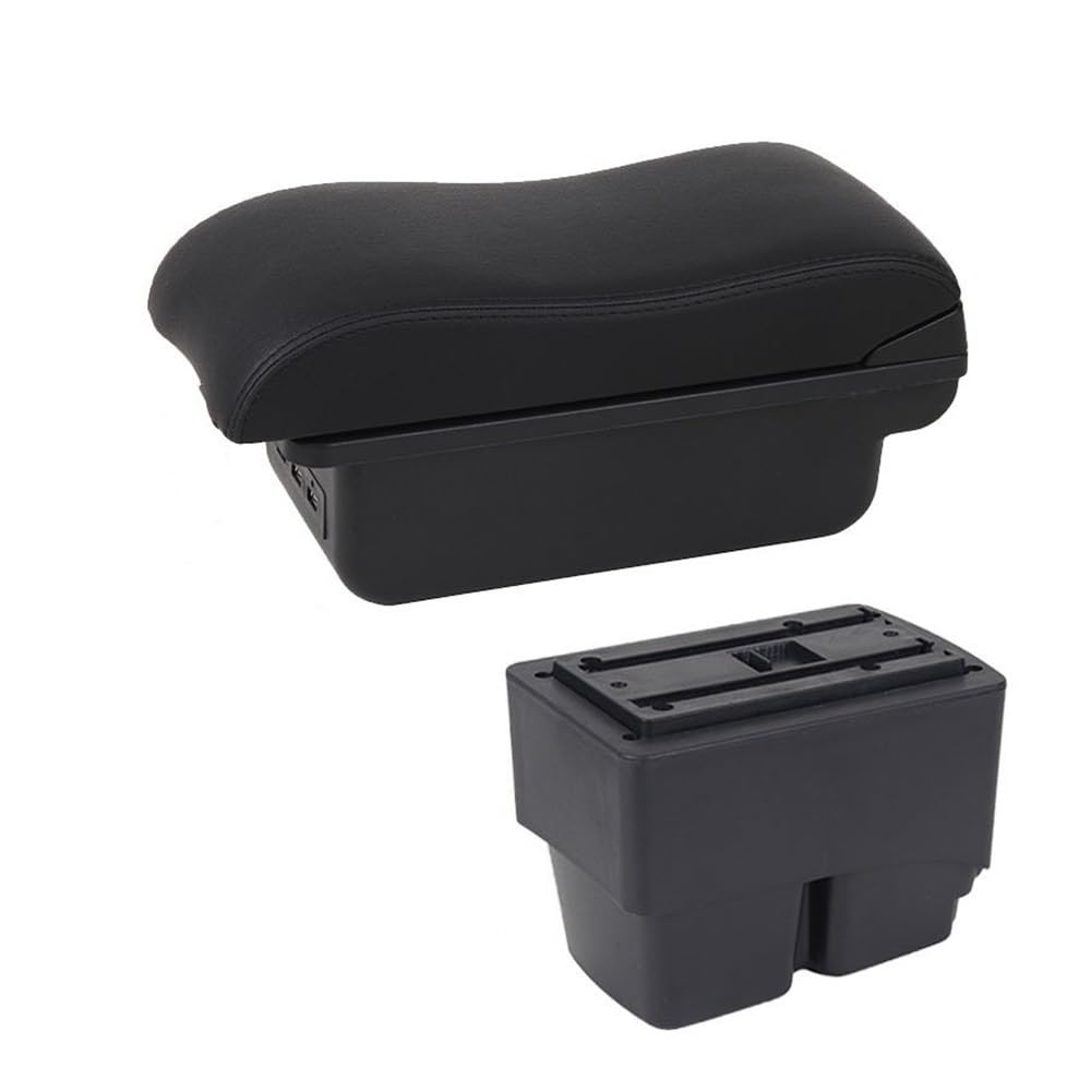 Aierdeyp B2 Black Line 3Usb Car Armrest Box For Ford For Fiesta Car Armrest Box
