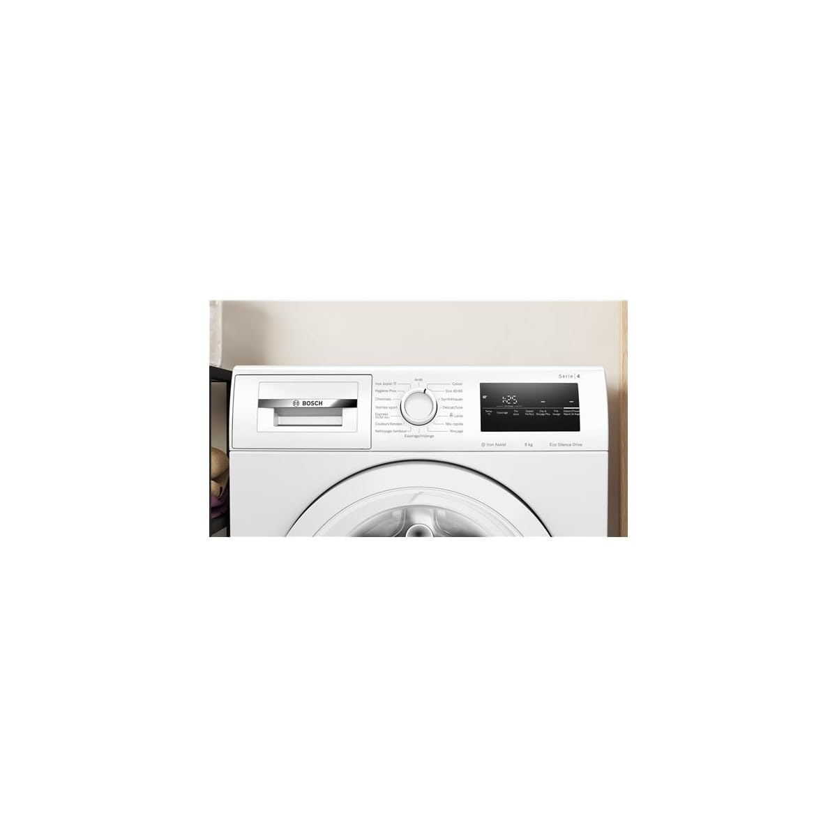 Bosch Série 4 Lave linge hublot 8 kg 1400 trs/min Blanc