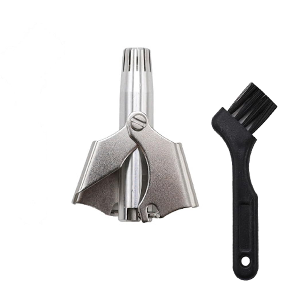 Manual Nose Hair Trimmer for Man Woman Trimmer for Nose Ear Moustache and Whiskers Hair Waterproof Stainless Steel