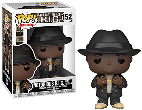 Funko Pop! Rocks: Biggie-Notorious Big B.I.G - Figura de Vinilo Coleccionable - Idea de Regalo- Mercancia Oficial - Juguetes para Niños y Adultos - Music Fans - Muñeco para Coleccionistas