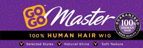 Harlem 125 GO GO MASTER WIG - 100% HUMAN HAIR (GM905) (F1B/30-MIX COLOR)