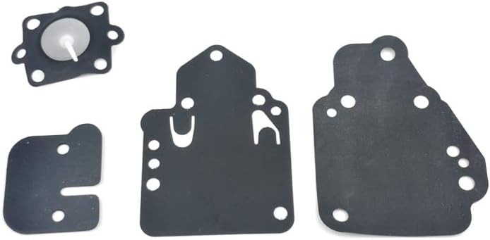 18-7212 Carburetor Rebuild Kit with Gasket for Many Mercury Mariner Outboards 6 8 9.9 10 15 20 25 HP 2cyl Boat Motor Parts Replacement 1395-97611 1395-9803 1395-9725 1395-9645 1395-811357 1395-9377