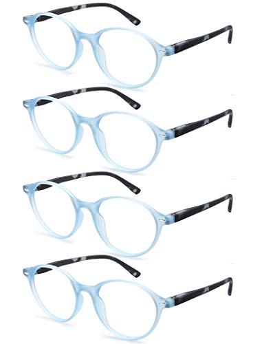 MODFANS Lot De 4 Lunettes De Lecture 2.75 Femme,Lunettes Loupe